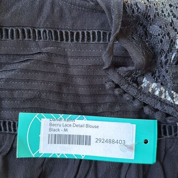 DANIEL RAINN
Becru Lace detail Blouse BLACK size M stitch‎ fix nwt - Picture 6 of 6